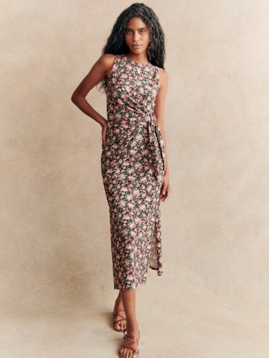 Sezane Dresses & Skirts - Sézane Pippaé Dress Multico Floral Organic Cotton Size S